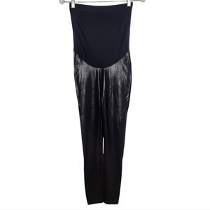 SPANX Faux Leather Leggings Mama Waistband